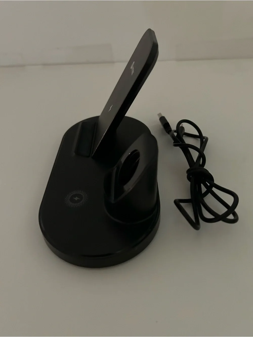 Waitiee W55 Black 3-in-1 Wireless Charging Station iPhone, AirPods, Apple Watch